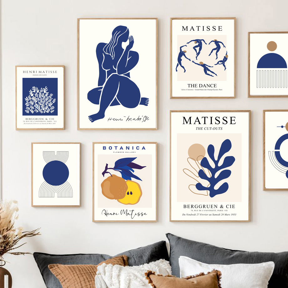 Photography Geometry - Cuadros abstractos de Matisse con diseño