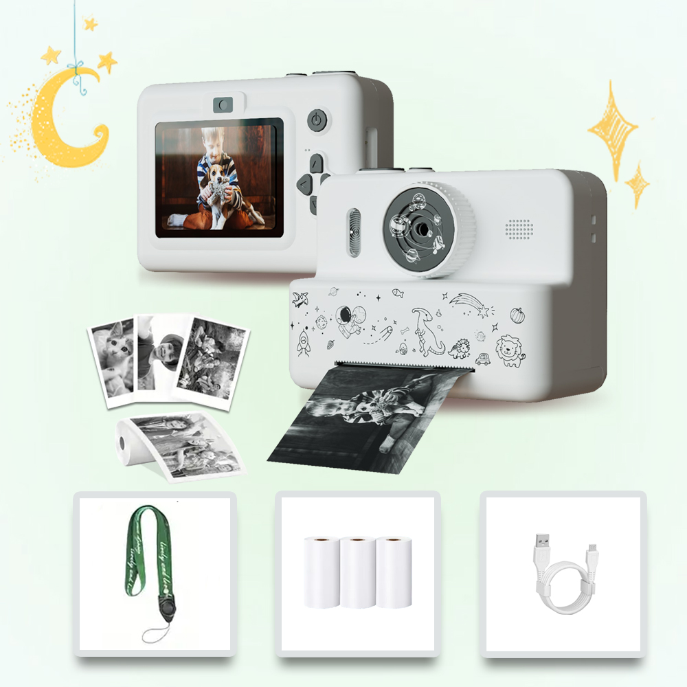 Photography And Videography - Cámara Digital para niños, impresión instantánea,