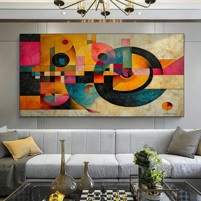 Photography Geometry - Lienzo de arte abstracto moderno sin