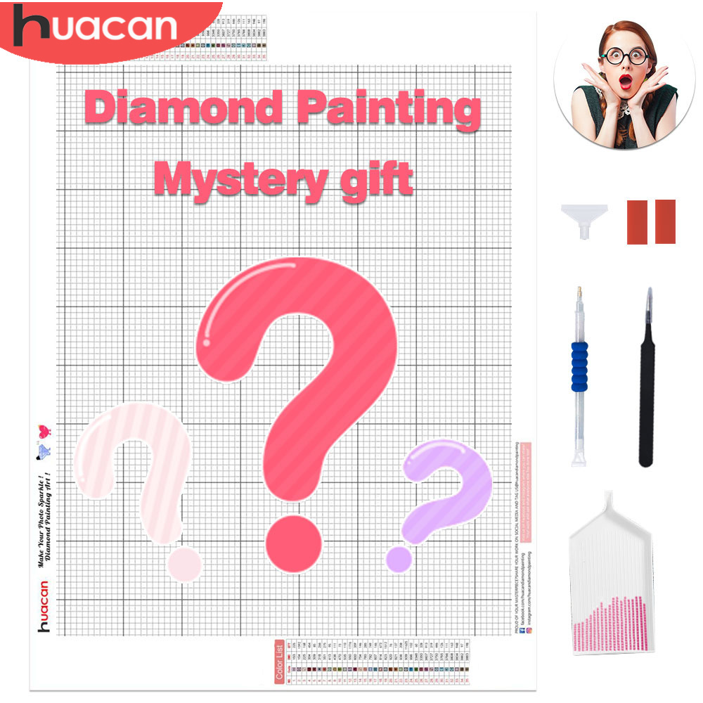 Photography Geometry - HUACAN-pintura con diamantes DIY, regalo misterioso,