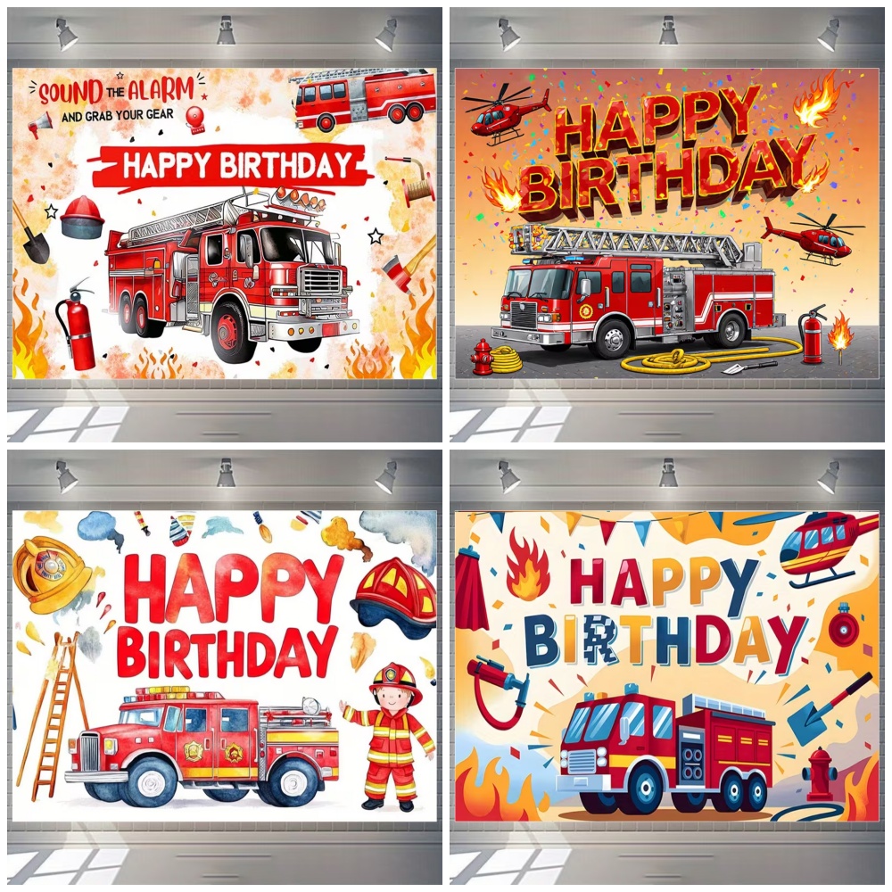 Tema de camión de bomberos de  - Photography Sport reseña y precio