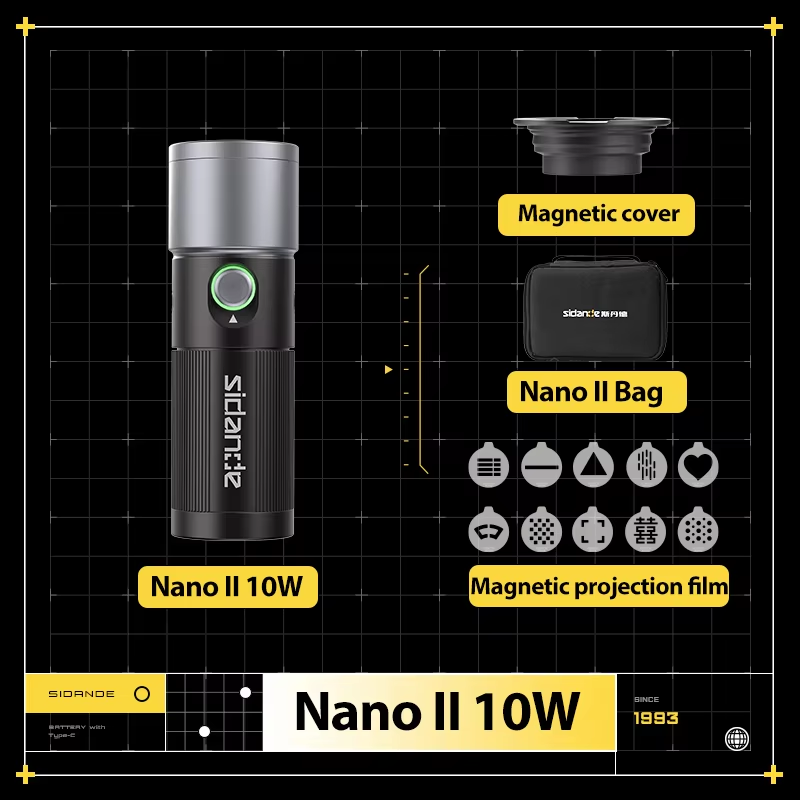 SIDANDE-linterna de vídeo con  - Photography And Videography reseña y precio